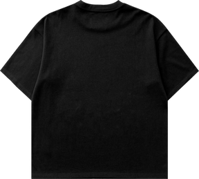 T-shirt boxy fit nera basic logo